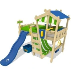 WICKEY Kinderbett Hochbett Crazy Hutty Mit Rutsche