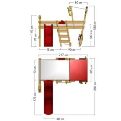 WICKEY Kinderbett Hochbett Crazy Smoky Mit Rutsche Hausbett 90 X 200 Cm 8 WICKEY Kinderbett Hochbett Crazy Smoky Mit Rutsche Hausbett 90 X 200 Cm -Mytoys Home Store 29138692 03