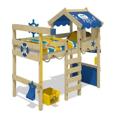 WICKEY Kinderbett Hochbett Crazy Jelly Plane Hausbett 90 X 200 Cm 4 WICKEY Kinderbett Hochbett Crazy Jelly Plane Hausbett 90 X 200 Cm – Bild 2