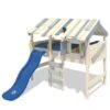WICKEY Kinderbett Hochbett CrAzY Lagoon Mit Rutsche Hausbett 90 X 200 Cm