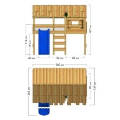 WICKEY Kinderbett Hochbett CrAzY Lagoon Mit Rutsche Hausbett 90 X 200 Cm 8 WICKEY Kinderbett Hochbett CrAzY Lagoon Mit Rutsche Hausbett 90 X 200 Cm -Mytoys Home Store 29138702 03