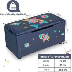 COSTWAY® Spielzeugkiste & Sitzbank Gepolstert Aufbewahrungsbox -Mytoys Home Store 29199301 06