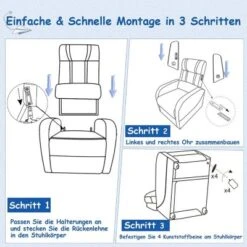 COSTWAY® Kindersessel Mit Liegefunktion Kindersofa 3-8 Jahre -Mytoys Home Store 29312194 06