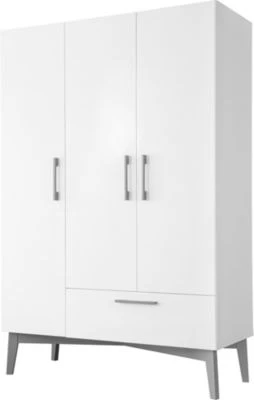 Roba Kleiderschrank 'Mika' 3-türig, Weiß 2 Roba Kleiderschrank 'Mika' 3-türig, Weiß