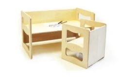 TinaForKids 3 In1 Multifunktionales Wendemöbel Set, Kindertischgruppe, Kindertisch Und Hocker Nach Montessori Art, Kindermöbel Sitzbank Kinderstuhl, Kinderschreibtisch, Wendetisch, Wendestuhl -Mytoys Home Store 29387864 03