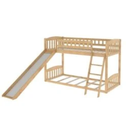 Merax Etagenbett Mit Rutsche, Niedriger Kinderbett Etagenbettrahmen Massives Kiefernbett 90 X 200 Cm 11 Merax Etagenbett Mit Rutsche, Niedriger Kinderbett Etagenbettrahmen Massives Kiefernbett 90 X 200 Cm -Mytoys Home Store 29487501 04