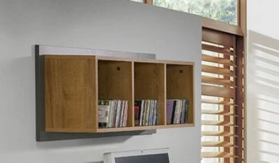 Feldmann-Wohnen Wandregal Wandboard Viso 104,5x23x41cm Mit 3 Ablageflächen 4 Feldmann-Wohnen Wandregal Wandboard Viso 104,5x23x41cm Mit 3 Ablageflächen – Bild 2