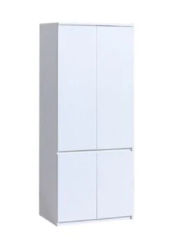 Feldmann-Wohnen Kleiderschrank Drehtürenschrank Arcca 80cm 4-türig Farbe Wählbar