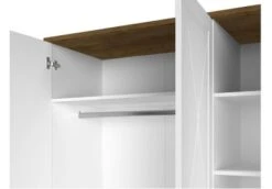 Feldmann-Wohnen Kleiderschrank Lille Drehtürenschrank 137cm 3-türig Mit 2 Schubladen -Mytoys Home Store 29576914 04