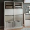 Feldmann-Wohnen Highboard Mati Regal 96cm Mit 4 Schubladen Und 4 Offenen Fächern