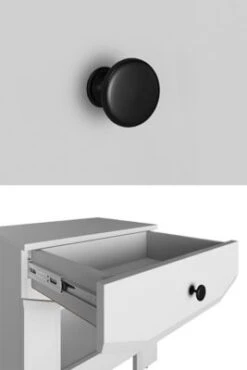 Feldmann-Wohnen Nachtkonsole Terni Nachttisch 49x35x50cm 1 Schublade Und 1 Offenes Fach -Mytoys Home Store 29576970 04