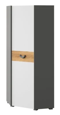 Feldmann-Wohnen Eckschrank Kleiderschrank Carina 73cm 1-türig