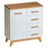 Feldmann-Wohnen Kommode Sideboard Seven 85x40x92cm 1-türig Mit 4 Schubladen