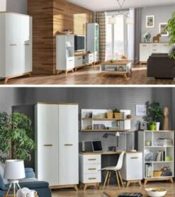 Feldmann-Wohnen Kommode Sideboard Seven 85x40x92cm 1-türig Mit 4 Schubladen -Mytoys Home Store 29577356 04