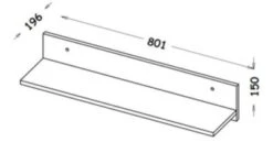 Feldmann-Wohnen Wandregal Wandboard Arcca 80cm Farbe Wählbar -Mytoys Home Store 29577411 03