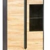 Feldmann-Wohnen Highboard Vitrine Gapi 90cm 2-türig Farbe Wählbar