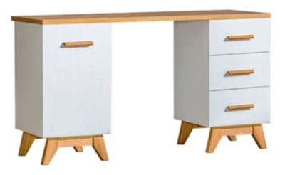 Feldmann-Wohnen Schreibtisch Kinderschreibtisch Seven 140x52x78,5cm 1-türig Mit 3 Schubladen 3 Feldmann-Wohnen Schreibtisch Kinderschreibtisch Seven 140x52x78,5cm 1-türig Mit 3 Schubladen