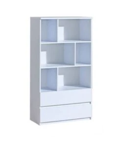 Feldmann-Wohnen Highboard Kommode Arcca 45cm Farbe Wählbar Grifflos Mit 2 Schubladen