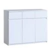 Feldmann-Wohnen Kommode Sideboard Arcca 120cm 3-türig Grifflos Farbe Wählbar -Mytoys Home Store 29577493 01