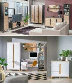 Feldmann-Wohnen Kleiderschrank Drehtürenschrank Gapi 90cm 3-türig Farbe Wählbar -Mytoys Home Store 29577529 04