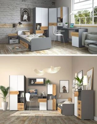 Feldmann-Wohnen Kommode Anrichte Carina 80cm 1-türig Mit 3 Schubladen 8 Feldmann-Wohnen Kommode Anrichte Carina 80cm 1-türig Mit 3 Schubladen – Bild 6