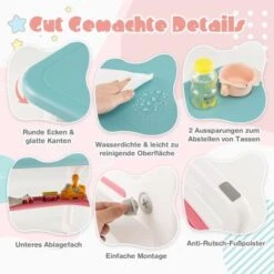 COSTWAY® 3tlg. Sitzgruppe HDPE Mit 2 Stühlen Ergonomisch -Mytoys Home Store 29630972 03