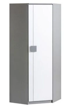 Feldmann-Wohnen Eckschrank Kleiderschrank Gami 71x71x187cm 1-türig