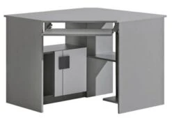 Feldmann-Wohnen Eckschreibtisch Kinderschreibtisch Gami 96,5x96,5x78cm 1-türig Mit Tastaturauszug