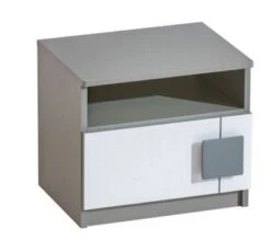 Feldmann-Wohnen Nachtkonsole Nachtschrank Gami 45x35x42cm Mit 1 Schublade Und 1 Offenem Fach