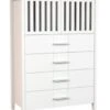 Feldmann-Wohnen Kommode Highboard Lauro 90x43,5x130cm 2-türig Mit 4 Schubladen -Mytoys Home Store 29688204 01