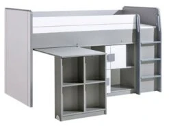 Feldmann-Wohnen Hochbett Stauraumbett Gami 80x200cm Mit Lattenrost