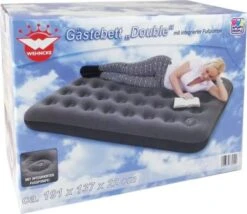 Happy People Gästebett "Double", 191 X 137 X 22 Cm, Mit Beflockter Oberseite & Integrierter Fußpumpe -Mytoys Home Store 29706450 05