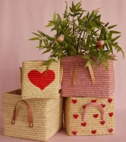 Rice Aufbewahrungskorb Herz Mit Trageschlaufen, 20 X 20 X 20 Cm -Mytoys Home Store 29721350 03