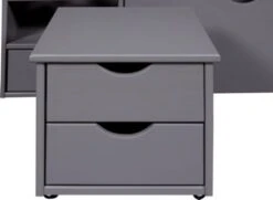 Inter Link Funktionsbett 90x200 Cm Aus Kiefer Massivholz Grau, Mit Lattenrost Und Stauraum -Mytoys Home Store 29758560 04