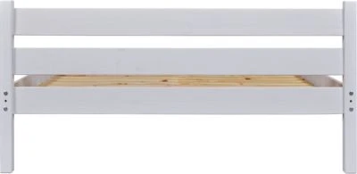 Inter Link Massivholzbett 140x190 Aus Kiefer Massivholz Mit Lattenrost, Weiß 5 Inter Link Massivholzbett 140x190 Aus Kiefer Massivholz Mit Lattenrost, Weiß – Bild 3