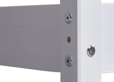 Inter Link Massivholzbett 140x190 Aus Kiefer Massivholz Mit Lattenrost, Weiß 7 Inter Link Massivholzbett 140x190 Aus Kiefer Massivholz Mit Lattenrost, Weiß – Bild 5