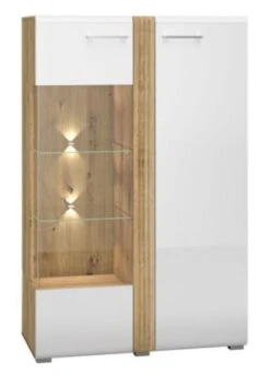 Feldmann-Wohnen Stauraumvitrine Adagio Vitrine 92cm 2-türig