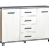 Feldmann-Wohnen Kommode Sideboard Alana 140x40x91cm Kiefer Massiv 2-türig Mit 4 Schubladen 2 Feldmann-Wohnen Kommode Sideboard Alana 140x40x91cm Kiefer Massiv 2-türig Mit 4 Schubladen -Mytoys Home Store 29801864 01