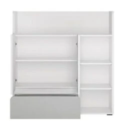 Feldmann-Wohnen Bücherregal Regalschrank Albi 114x41x117cm Grifflos 2-türig -Mytoys Home Store 29801870 03