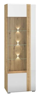 Feldmann-Wohnen Standvitrine Adagio Vitrine 65cm 1-türig Mit Glaseinsatz