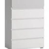 Feldmann-Wohnen Kommode Schubladenkommode Albi 72x41x102cm Grifflos Mit 5 Schubladen -Mytoys Home Store 29801904 01