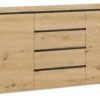 Feldmann-Wohnen Kommode Naxos Sideboard 151x40x86cm Grifflos 2-türig Mit 4 Schubladen -Mytoys Home Store 29801938 01