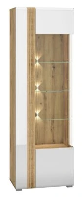 Feldmann-Wohnen Standvitrine Adagio Vitrine 65cm 1-türig Mit Glasfront