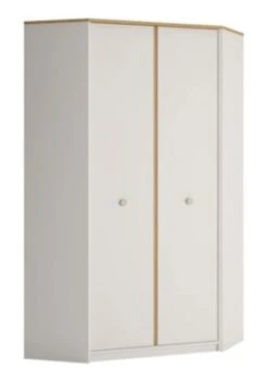 Feldmann-Wohnen Eckschrank Kleiderschrank Globo 98,8x98,5x190cm 2-türig