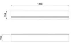 Feldmann-Wohnen Wandregal "Worcester" Wandboard Regal 138cm Landhausstil Mit 1 Ablageboden -Mytoys Home Store 29846090 03