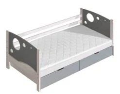 Feldmann-Wohnen Bett Einzelbett Kevi 80x190cm Mit Lattenrost Und 2 Schubladen