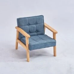 Brighten Einzelsofa Für Kinder Baumwollstuhl Aus Holz