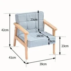 Brighten Einzelsofa Für Kinder Baumwollstuhl Aus Holz 7 Brighten Einzelsofa Für Kinder Baumwollstuhl Aus Holz -Mytoys Home Store 29876324 03