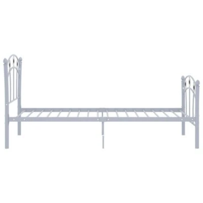 VidaXL Einzelbett Mit Fußball-Design Grau Metall 90x200 Cm Bettrahmen 3 VidaXL Einzelbett Mit Fußball-Design Grau Metall 90x200 Cm Bettrahmen