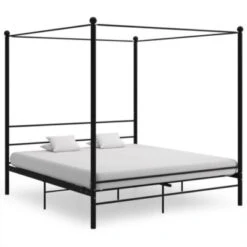VidaXL Himmelbett Schwarz Metall 200x200 Cm Bettrahmen -Mytoys Home Store 30065258 02